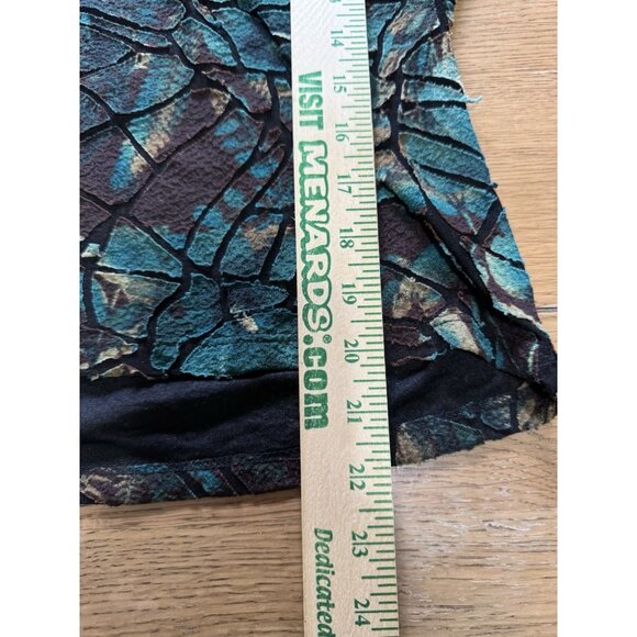 Suzie Couture Blouse Size Petite Large PL Y2K Fairy Whimsigoth Floral Festival - Picture 4 of 9